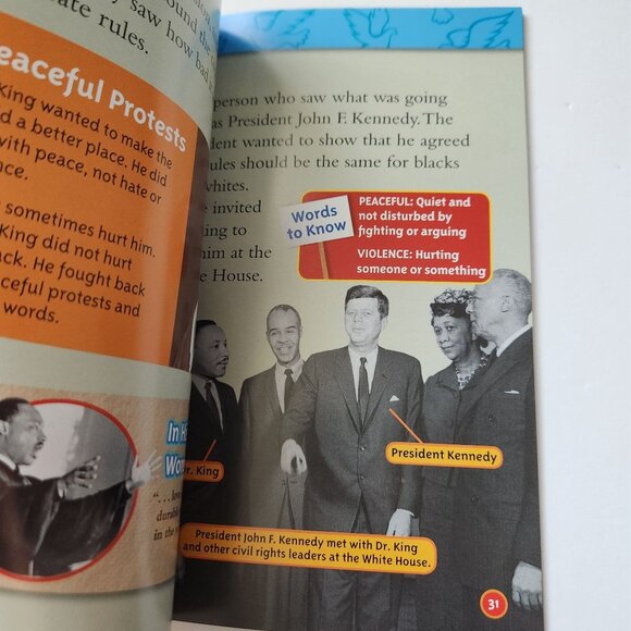 National Geographic Kids Martin Luther King Jr. Level 3 Reader Book By Kitson Ja - Picture 8 of 9